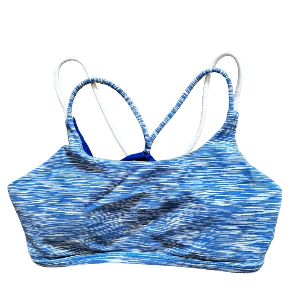 IVIVVA by LULULEMON Own the Move Crossback Strap Sports Bra Girls Blue Size 14